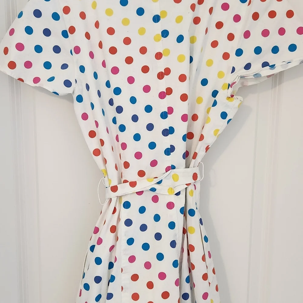 COLOR ME COURNTEY  Dipping Dot Minnie Midi Dress Size 6 - Picture 7 of 10